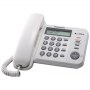 Panasonic | Corded | KX-TS560FXW | Built-in display | Caller ID | White | 198 x 195 x 95 mm | Phonebook capacity 50 entries | 58 - 2